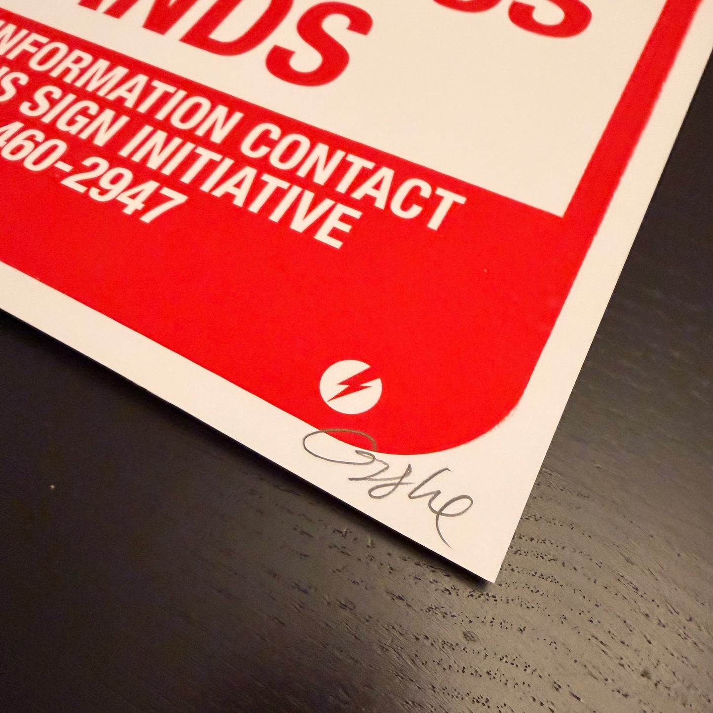 Indigenous Sign Initiative: Warning