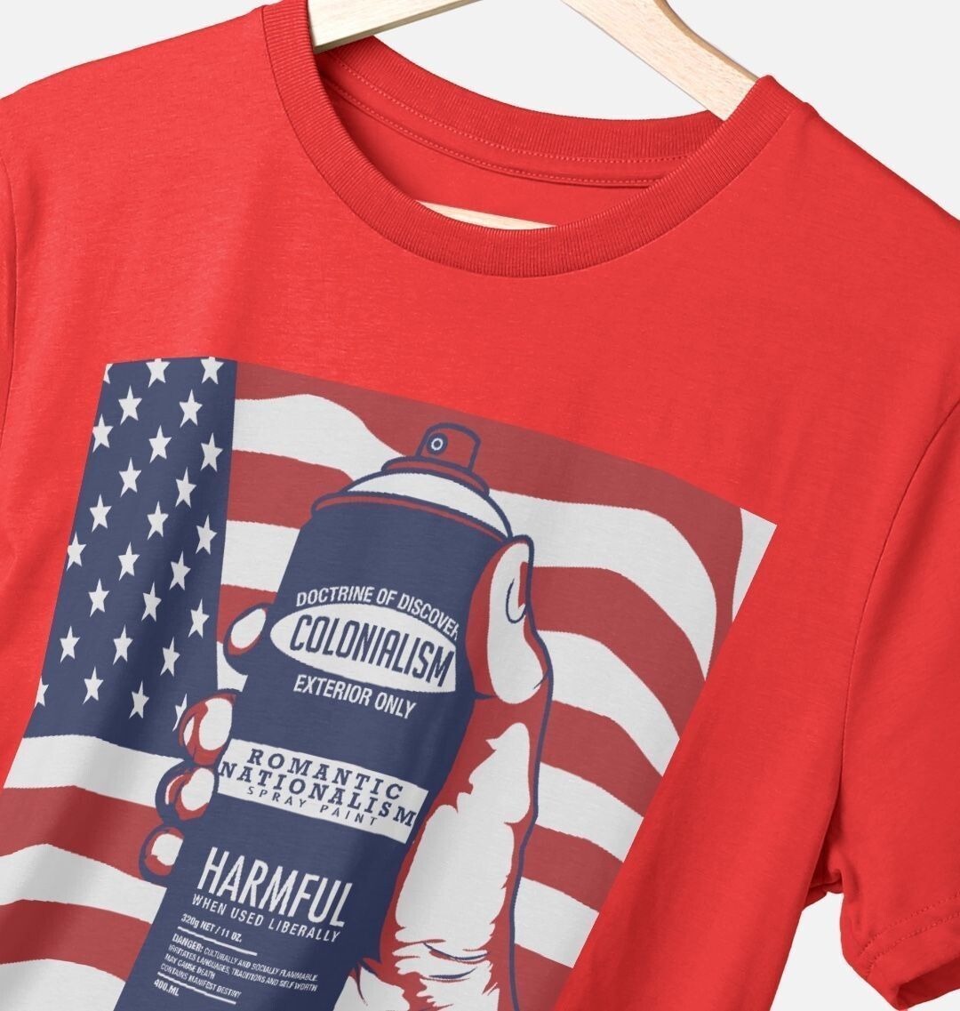 Colonialism Spray Can T-shirt